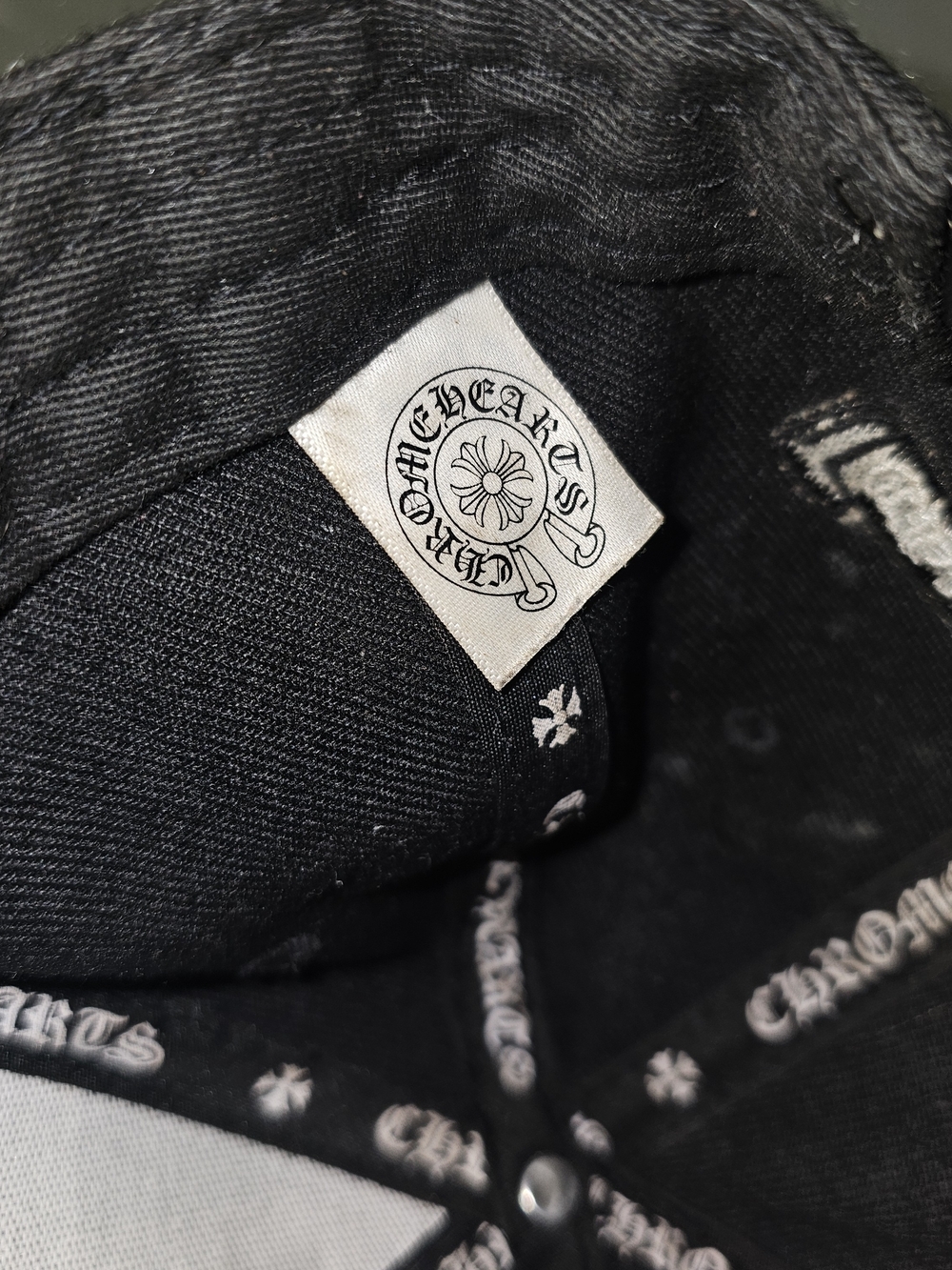 🔥 Chrome Hearts Baseball Cap Horseshoe Embroidery Y2k Grunge Skater - Picture 5 of 5